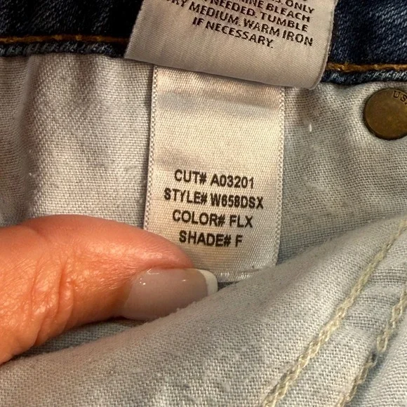 Hudson Jeans Made In USA Straight Leg Cuffed Denim Size 27 - Picture 7 of 12